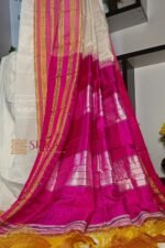 Ilkal Handloom Viscose Cotton Silk Chikki Paras Border Saree