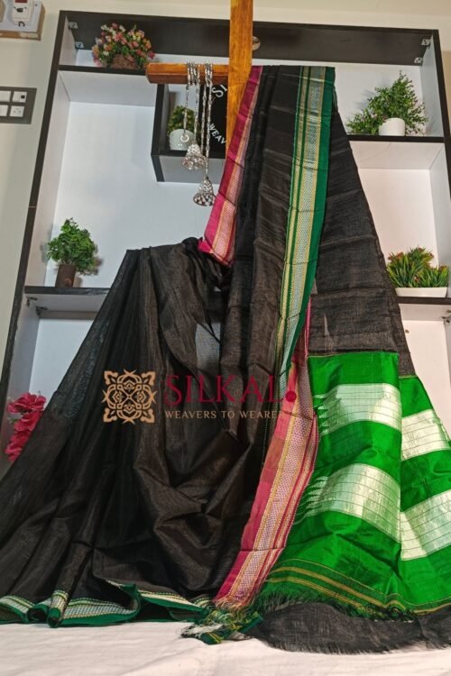 viscose silk handloom saree