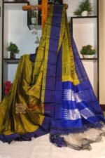 Ilkal Handloom Viscose Cotton Silk Chikki Paras Border Saree