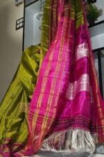 Ilkal Handloom Viscose Cotton Silk Gayatri Border Saree