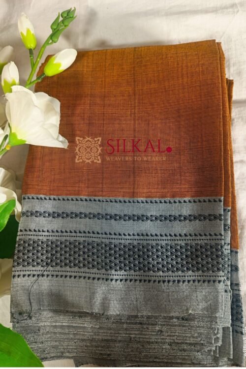 Ilkal Handloom Viscose Cotton Silk Chikki Paras Border Saree