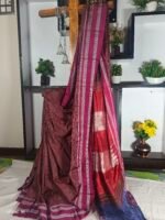 Ilkal Viscose Handloom Gayatri Border Checks Saree