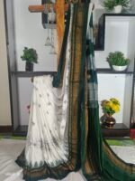 Ilkal Kasuti Tample Border Sarees