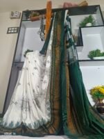 Ilkal Kasuti Tample Border Sarees